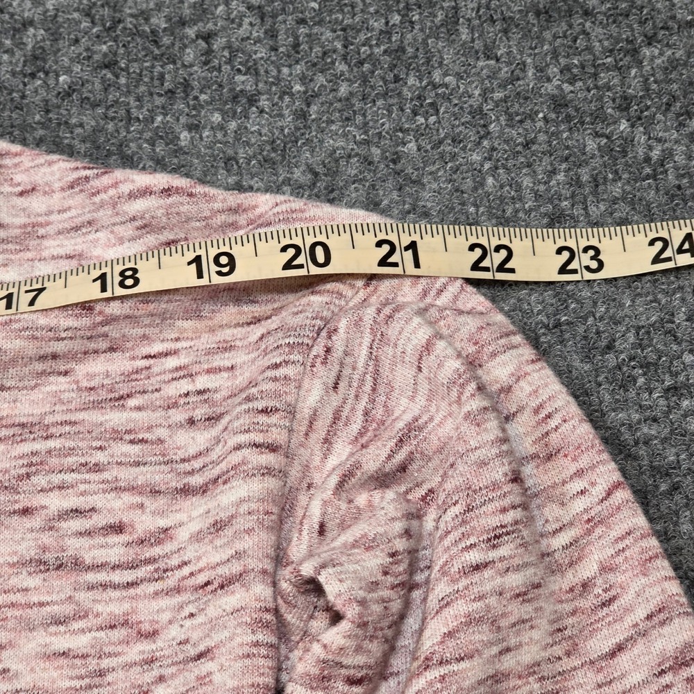 Almost Famous Womens M Space Dye Hoodie Mauve Pink Lightweight Cottagecore Boho - Picture 6 of 14